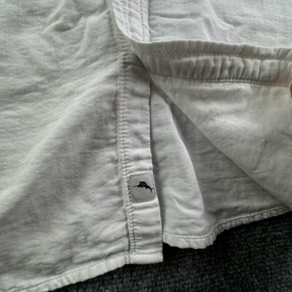 Tommy Bahama Long Sleeve Button Up Shirt Adult Island Modern Fit White XL COTTON - Picture 12 of 16